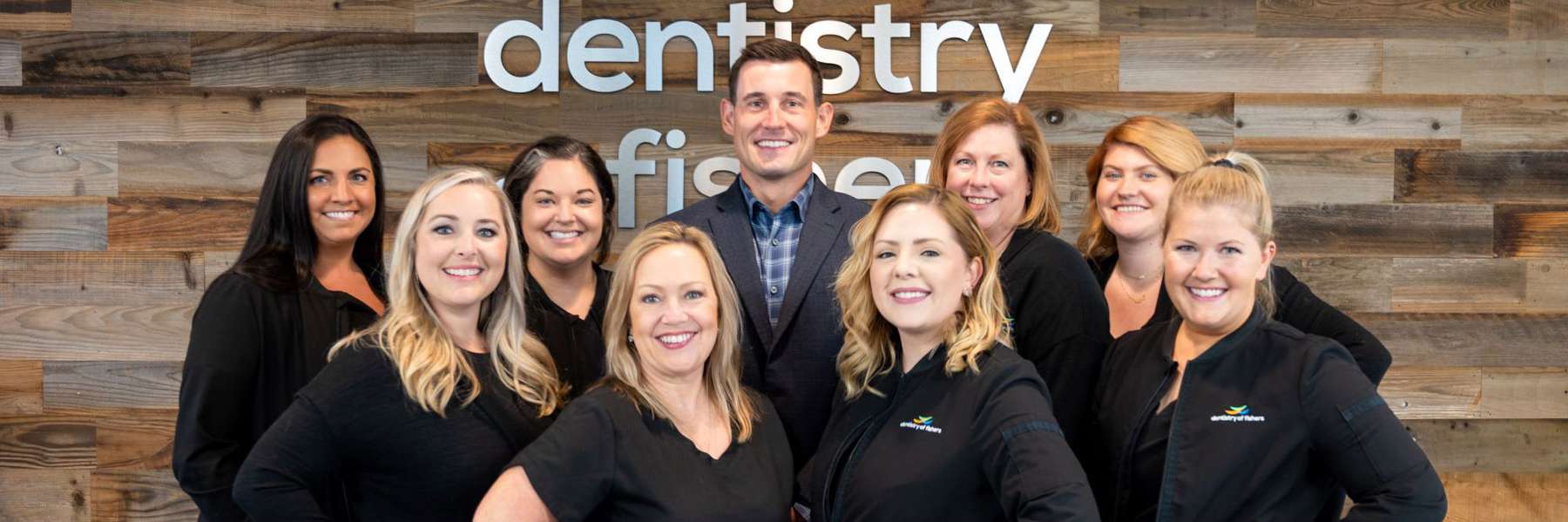 Team photo of dentistry of fishers dental team, fishers in